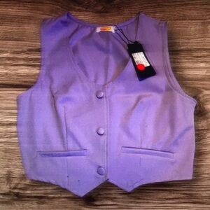 Purple Button-Up Vest